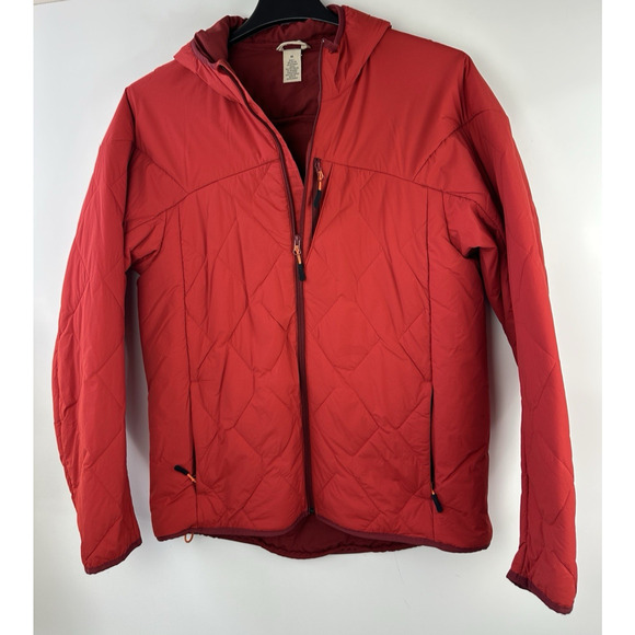 Duluth Trading Co. Agiloft Hooded Zip Up Quilted Jacket Red Men's Medium H12798 - Picture 14 of 16